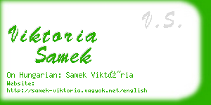 viktoria samek business card